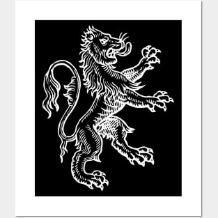 Mythical Heraldic Lion Posters and Art